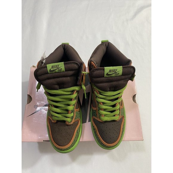New Mens Size 7.5 Brown Nike SB Dunk High De La Soul Skate Shoes 305050 231 main image 10